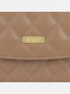 Solid Colour Quilting Crossbody Bag