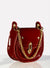 High Gloss Sling Bag With Chain Detail
