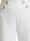 Straight Fit Trousers With Tab Detail