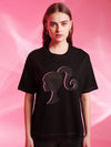 Barbie™ Mattel Face Printed T-Shirt With Rhinestone