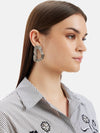 Textured Drop Hollow Earrings