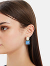 Color Block Drop Earrings