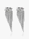 Glam Rhinestone Tassel Earrings