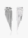 Glam Rhinestone Tassel Earrings