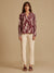 Ryder Wine Printed Blouse