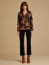 Molly Black Printed Blouse