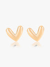 Chique Heart Studd Earrings