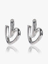 Contemporary Twisted Haert Earrings