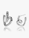 Contemporary Twisted Haert Earrings