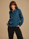 Tia Solid Satin Shirt