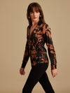 Molly Black Printed Blouse