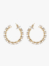 Rhinestone Hoop Earrings