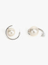 Half Moon Pearl Earrings