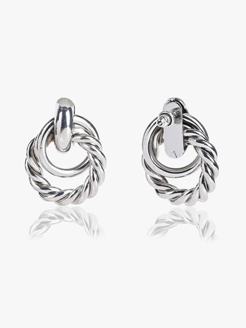 Twisted Round Studd Earrings