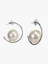 Half Moon Pearl Earrings