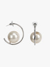 Half Moon Pearl Earrings