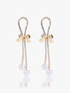 Rhinestone Bow Earrings