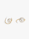 Half Moon Pearl Earrings