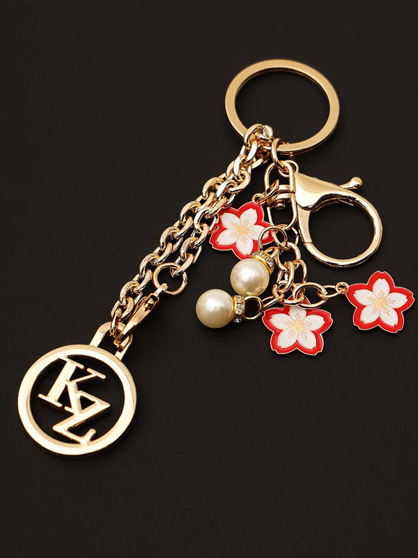 Scarlet Bloom Bag Charm