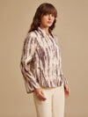 Celeste Beige Printed Shirt