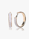 Marbel Textured Hoop Earrings