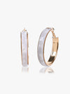 Marbel Textured Hoop Earrings