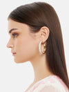 Marbel Textured Hoop Earrings