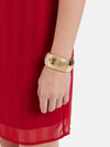 Textured Gold Clasp Bracelet