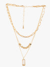Multi-Layer Metal Chain Pendant Necklace