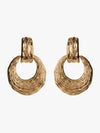 Gold Pendant Earrings