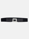 Stone Embellished Stretch Buckle Belt