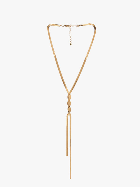 Elegantly Intertwined Long Necklace