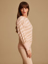 Batwing Sleeve Patterened Pullover