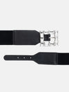 Stone Embellished Stretch Buckle Belt