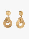 Regal Gold Tone Earrings