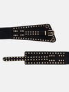 Antique Studded Design Women'S Elastic Waist Belt