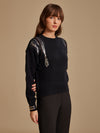 Embellished Pullover W Batwing Sleeves