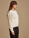 Pullover With Sleeve Embellishment