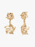 Metallic Floral Cascade Earrings