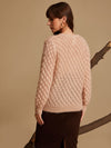 Textured Pullover With Neck Emb