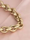 Gold Intertwined Chain Necklace