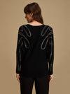 Embellished Batwing Pullover