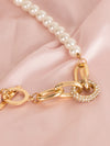 Graceful Pearl Chain With Charmed Accents