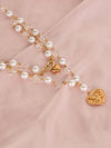 Faux Pearl Bead Double Necklace