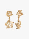 Metallic Floral Cascade Earrings