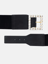 Embellished Square Buckle Belt