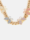 Butterfly Cuban Necklace