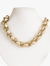 Gold Intertwined Chain Necklace