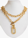 Chunky Metal Curb Chain Necklace