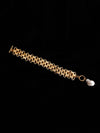 Enchanted Gold Bracelet With Pearl Drop